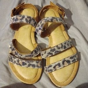 🤎🖤 Leopard Diamond Sandals 🖤🤎